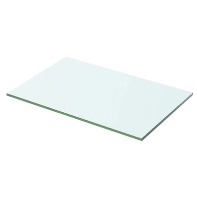 LLEZKBR Wall Shelf & Ledge Panel, Clear Glass, 50 x 25 cm