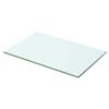 LLEZKBR Wall Shelf & Ledge Panel, Clear Glass, 50 x 25 cm view 1