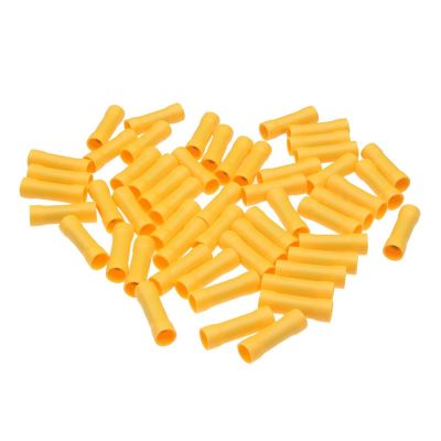 50 Insulated Crimp Butt Connectors, BV1.25/BV2.5/BV5.5, Yellow