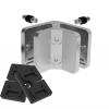 PRIOstahl 90° Corner Glass Clamp, V4A Stainless Steel, for 6 mm Glass, 53 × 45 × 25 mm view 1