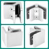PRIOstahl 90° Corner Glass Clamp, V4A Stainless Steel, for 6 mm Glass, 53 × 45 × 25 mm view 2