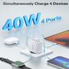 40W 4-Port USB-C Charger with 2M USB-C Cable view 3