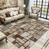 TerroVee Stone Pattern Rug, Brown Beige Gray, 60 x 90 cm view 1