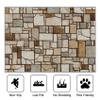 TerroVee Stone Pattern Rug, Brown Beige Gray, 60 x 90 cm view 2