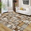 TerroVee Stone Pattern Rug, Brown Beige Gray, 60 x 90 cm view 3