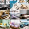 PTKG 5 cm Thick Bench Cushion Cover, Non-Slip, Washable, 110 x 30 x 5 cm view 2