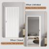 RENLXFI Accordion Folding Door, Gray, Custom Size, 170/180/190/195/200 cm High, 50 x 192 cm view 3