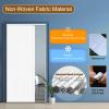 RENLXFI Accordion Folding Door, Gray, Custom Size, 170/180/190/195/200 cm High, 50 x 192 cm view 4