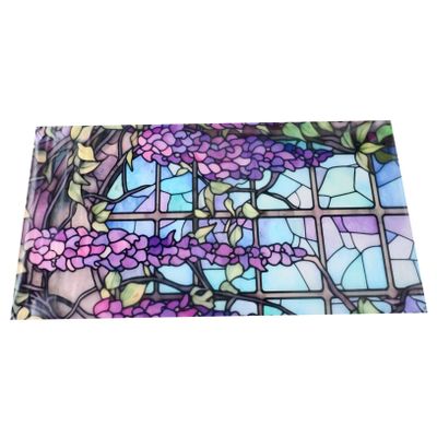 Operitacx Vintage Privacy Window Film, Static Cling, Removable