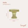 heimzeit Cube Cabinet Knobs, 4-Pack, Gray Zinc Alloy view 2