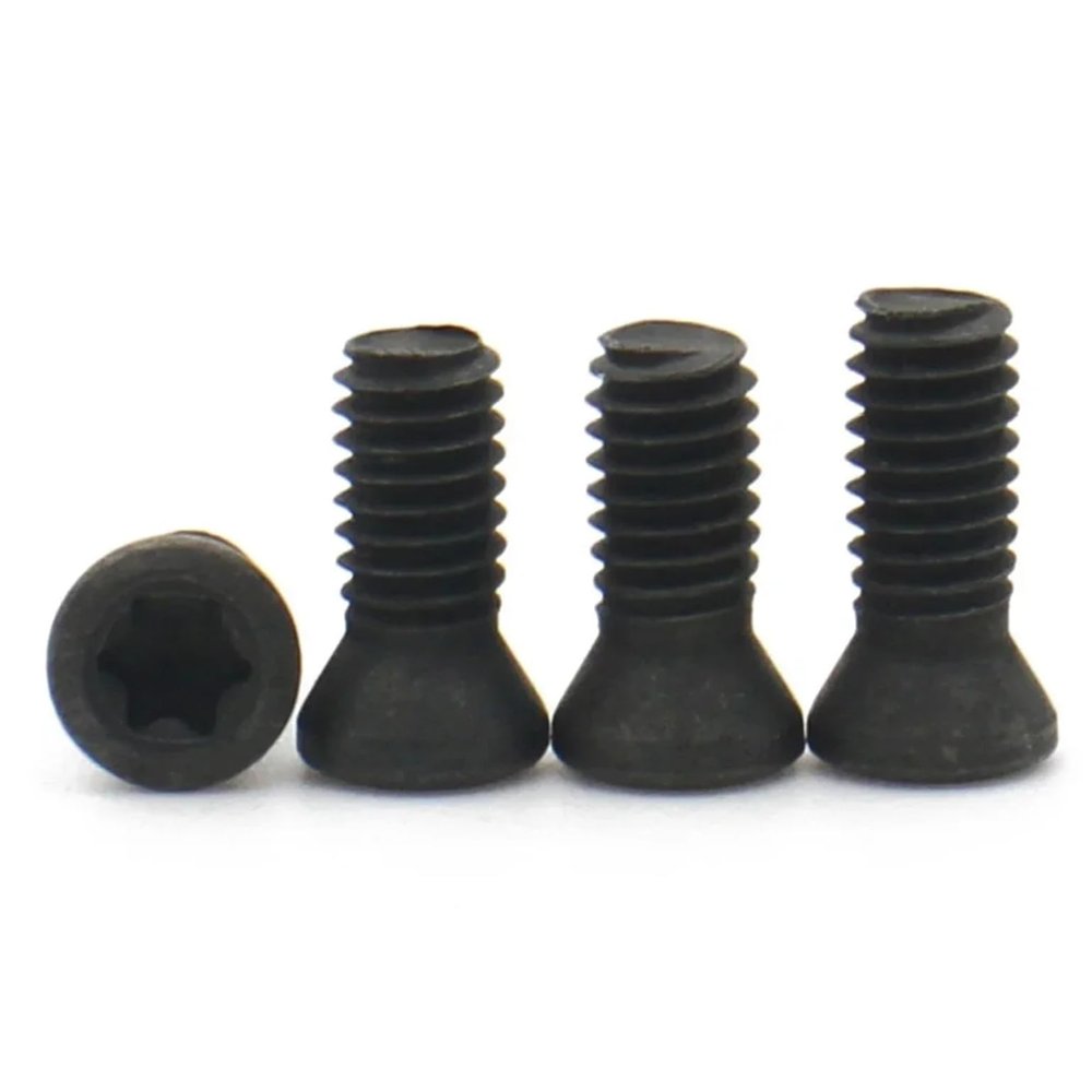 10/50-Piece Black Carbon Steel Torx Screws for CNC Turning Tool Holders