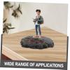 Realistic Resin Model Stand with Ground Fissure and Lava Effect view 3