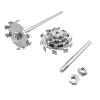 304 Stainless Steel Dispersing Paddle and Stirring Rod with Flange Nut, 3–10 cm Paddle, 8 mm Rod view 2