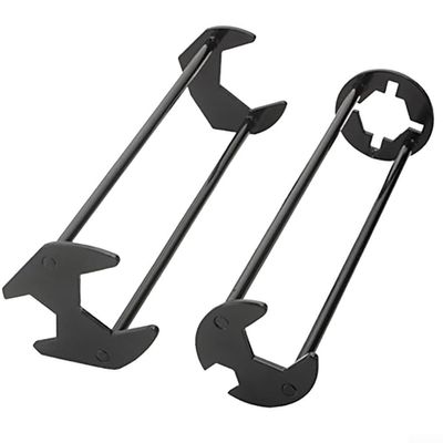 Multifunctional Faucet Basin Wrench, 2-Piece Set, for Easy Pipe Installation and Removal with 360-Degree Rotation