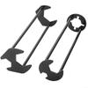 Multifunctional Faucet Basin Wrench, 2-Piece Set, for Easy Pipe Installation and Removal with 360-Degree Rotation view 1