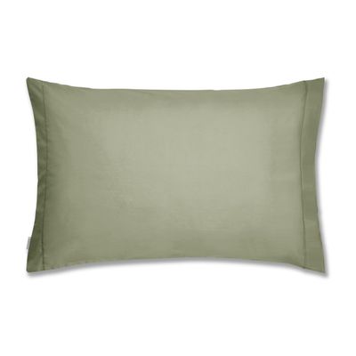Bianca Plain-Dyed Military Green Pillowcases, 50 x 70 cm, 2