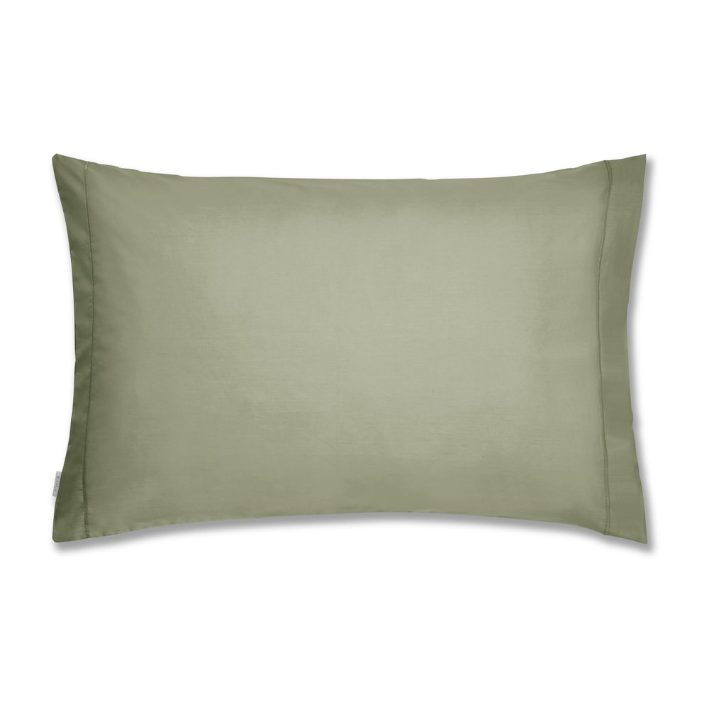 Bianca Plain-Dyed Military Green Pillowcases, 50 x 70 cm, 2
