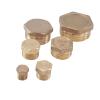 IDGTTLDF 1PC 1/4" BSPP Male Brass Pipe Countersunk Hex Socket End Cap view 2