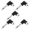 VGOL 5-Pack 6.3 mm Mono Jack Plug to RCA Female Adapters view 1