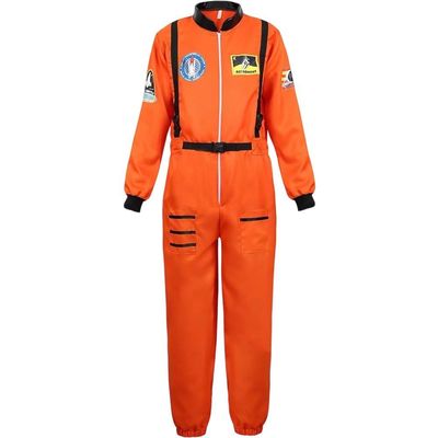 HiyyFloy Women's Astronaut Costume, Space Suit Pilot Jumpsuit, Halloween Costume for Adults