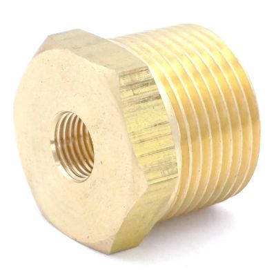 VWWJCCRO 3/4" BSPT Male to 1/8" NPT Female Brass Reducing Bushing