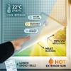 Thermal Insulation Aluminum Foil Window Film, 30/60/100 cm UV Protection Sun-Blocking Film, 8 mm Double Insulating Film with Suction Cups, Indoor Privacy Film (40 x 120 cm) view 4