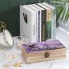 SMAZDFXX Lavender Field Bicycle Wooden Storage Box, Acacia Case with Hinged Lid view 4