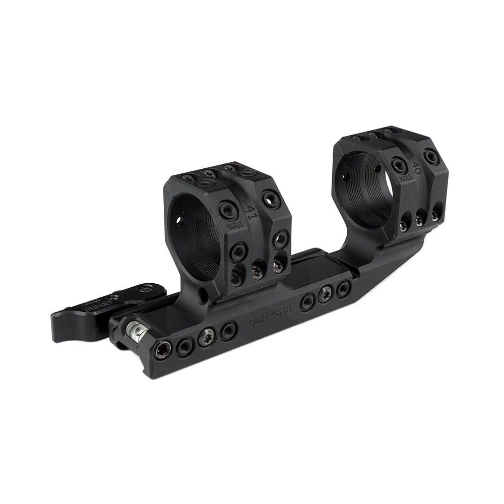 PBTMCD QD Quick-Release Optic Dual-Ring One-Piece Scope Mount, 34 mm, for 20 mm Rail, Black