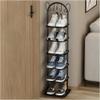 Slim 6-Tier Cat-Ear Metal Shoe Rack view 1