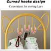 Slim 6-Tier Cat-Ear Metal Shoe Rack view 3