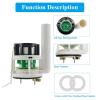 Zymjzbetic 3-Inch Toilet Flush Valve, One-Piece Replacement Kit with Two Silicone Gaskets for Home Bathrooms view 4