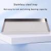 304 Stainless Steel AC Water Drip Collection Pan, Reinforced and Thickened, 60 x 50 cm view 2