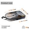 VAPOKF Travel Camping Utensil Organizer Bag, Winter Paris Tower Landscape, Bag Only view 4