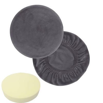YNJJKA Stretch Velvet Chair Cover, Non-Slip Chair Seat Cover for Office, Restaurant, Wedding and Kitchen Decor, Dark Gray, 80 x 15 cm