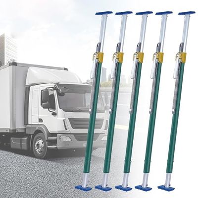 Adjustable Ratchet Load Bar, 1–5 Pieces, with Rubber Feet