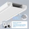Double-Track Aluminum Ceiling Curtain Track, White, 160 cm (2 x 80 cm) view 4