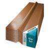 KAISER plastic Copper Ridge Cap for Corrugated Roof Sheets, Trapezoidal and Sinus 76/18, 37 x 98.5 cm, 10 pcs. view 1