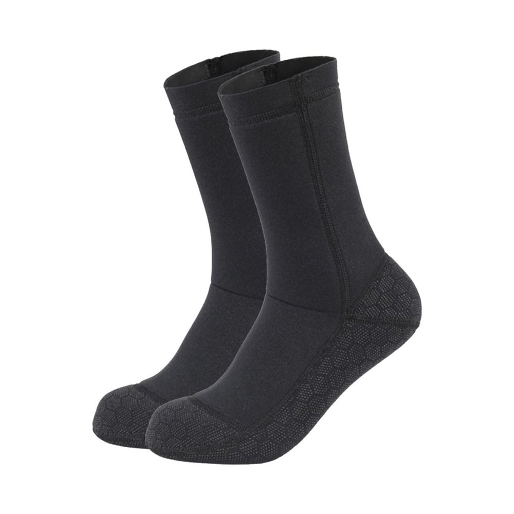 KJUEQ 3 mm Water-Resistant Diving Socks, Warm, Flexible, Non-Slip, Small