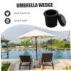 HOMOCONO Umbrella Hole Ring and Wedge Set, Non-Slip, for Garden, Patio, and Beach view 4