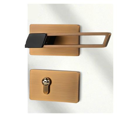 BTYKUYOO Interior Door Lock, Minimalist Black Bedroom and Bathroom Lock, Left/Right Handed, Type C-72 Magnetic Lock