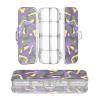 voucong Transparent Double-Layer Pencil Storage Box, Camouflage, Yellow/Purple/Black view 2