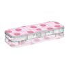 voucong Double-Layer Pencil Case with Snap Lid, Red Strawberry Plaid view 1