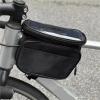 XUWEWI Bike Frame Bag, Waterproof Phone Holder, Front Top Tube Bag for Mountain Bikes view 2