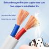 2-Core RVVB Power Cable 15100 Fu, 300/500 V, Pure Copper Conductors, Flexible Flame-Resistant PVC Jacket, for Residential and Industrial Use (0.5/4 mm) (60 ft, 2C-1.5 mm²) view 3