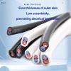 2-Core RVVB Power Cable 15100 Fu, 300/500 V, Pure Copper Conductors, Flexible Flame-Resistant PVC Jacket, for Residential and Industrial Use (0.5/4 mm) (60 ft, 2C-1.5 mm²) view 4