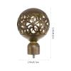 Elegant ABS Curtain Rod Finials, 2 Pieces, Gold view 2