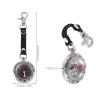 Toyvian Zinc Alloy Compass Keychain with Carabiner, Durable Outdoor Pocket Compass for Camping and Climbing view 2