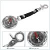 Toyvian Zinc Alloy Compass Keychain with Carabiner, Durable Outdoor Pocket Compass for Camping and Climbing view 3