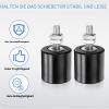 QUARKZMAN 2-Pack Sliding Gate Guide Rollers, 1.7 in, Black view 4
