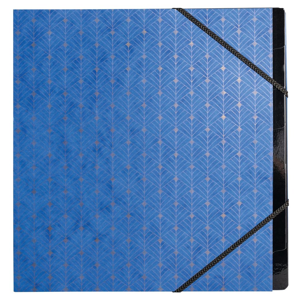 Exacompta Neo Deco Accordion File 56350E, 8 Sections, Elastic Bands, A4